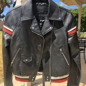 Zara Faux Leather Jacket 🎸